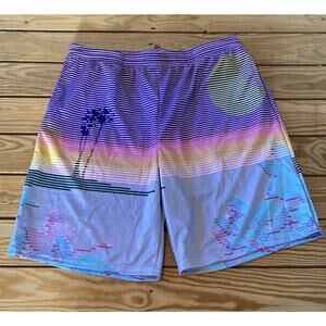 Vapor 95 Sunset Basketball Shorts Size 36 Men’s Purple Blue